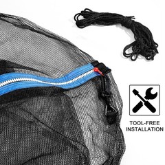 Round Trampoline Safety Net Replacement – Weather Resistant, Breathable, Double