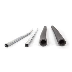 Trampoline Enclosure Pole Set Galvanized Steel Single Pole Replacement Parts 42