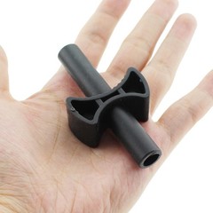 12 Black Cruciform Gap Spacers for Trampoline Enclosure – Secure & Stable Design