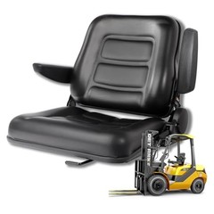 Black Adjustable Armrests for Forklift Seat Replacement – Universal