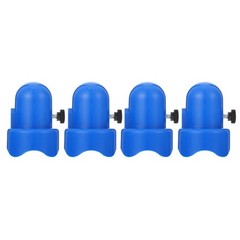 4 Sets Reusable Plastic Trampoline Pole Covers Blue Pillar Caps for Protection