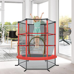 Ø165cm garden trampoline with safety net trampoline up to 135kg load capacity