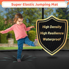 8FT 10FT 12FT 14FT 16FT Trampoline Outdoor, Trampolines for Kids & Adults, Pumpk
