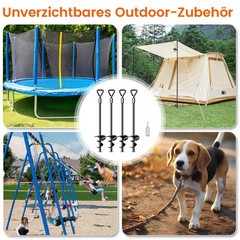 Ground Anchor Screw In Trampoline Tent Ground Anchor, Heavy Duty Trampoline Anchor…