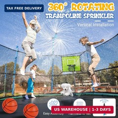 Trampoline Accessories Kit Kids,Basketball Hoop with 3 Mini Basketballs,50FT Sol