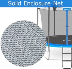 Trampoline Enclosure Net with Pole Cap Replacement for 6 Straight Poles 12’