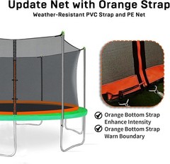 Red de seguridad redonda de repuesto para trampolín de 3,6 a 4,5 metros US NUEVO