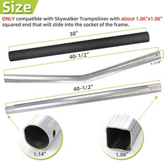 Trampoline Poles Replacement for Skywalker or Jumpzylla,Galvanized Trampoline En