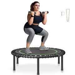 40″ Foldable Mini Fitness Trampoline Adults Indoor Exercise Rebounder