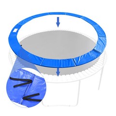 15′ FT Round Trampoline Safety Pad Replacement EPE Foam Blue Spring Frame Cover