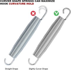 5 Pack 5.5 Inch Trampoline Stainless Steel Springs for Enhanced Bounce & Support