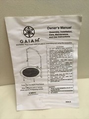 Gaiam Trampoline 95-1549 and DVD New In Open Box 5238BHC With Electronic Monitor