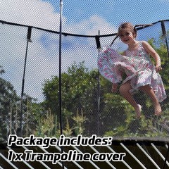 Trampoline Cover Round 6 Holes Black Sunshade Tent Top Cover Sunblock Shade C…
