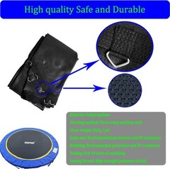 14ft Trampoline Jumping Mat – 80 V-Rings, Durable Polypropylene, Safety Pad