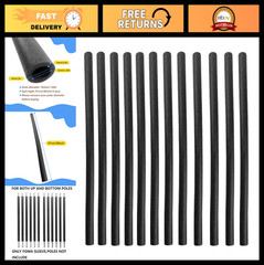 Trampoline Pole Covers 1.26″ Diameter Foam Sleeves, 38″ Protective Tubes, Set of
