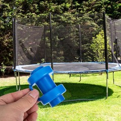 10Pcs Durable Blue PP Trampoline Pole End Caps for Enclosure Safety Net