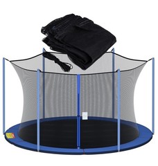 Trampoline Net Replacement for Straight Pole 14ft Round Frame Enclosure 4 Poles