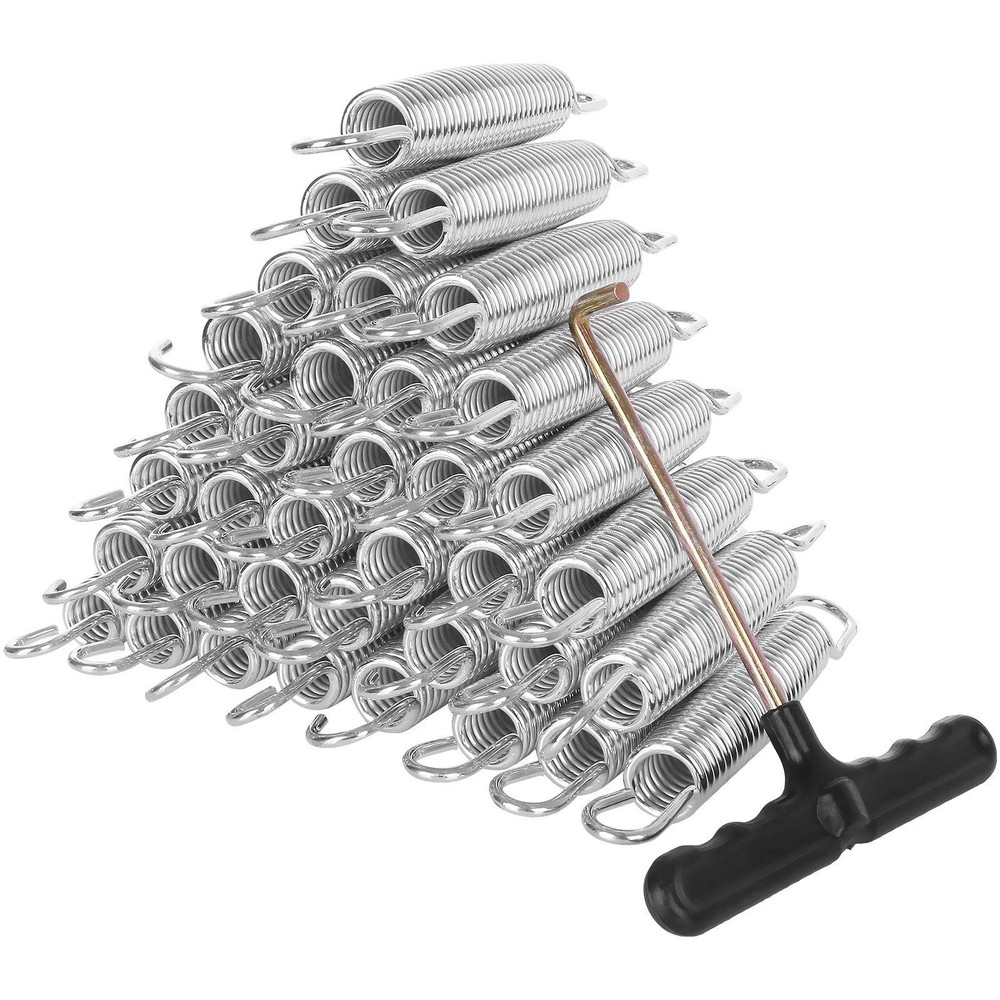 40 Pack Trampoline Springs 5.5” Heavy Duty Galvanized Steel Trampoline Parts …