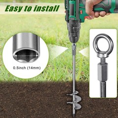Fully Welded Ground Trampoline Anchors, 30” Spiral Mobile Home Anchors, 2pcs…