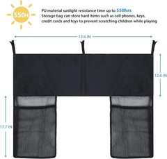 Trampoline Ladder, 2 Steps with Wide Steps, Trampoline Storage Bag, Universal…