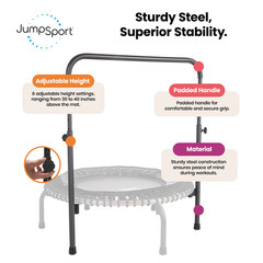 JumpSport Handle Bar for Arched Leg Trampolines, Trampoline Not Included(Used)