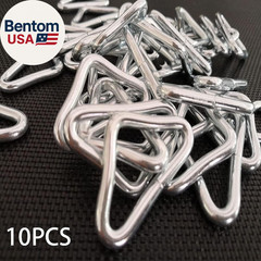 Trampoline Triangle Buckle, 10Pcs Triangle Rings, High Strength Metal for Replac