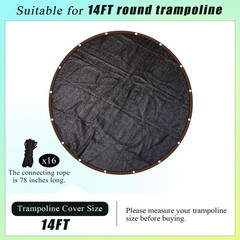 Trampoline Shade Cover 14FT Round Heavy Duty Trampoline Cover for Sun Protect…