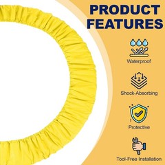 Trampolines Spring Cover 6 Holes Trampolines Replacement Cover 36″ & Yellow