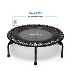 JumpSport 220 in-Home Cardio Fitness Rebounder, 39″ Mini Trampoline (Open Box)