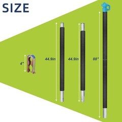 Trampoline Pole Replacement Kit for Universal Trampolines Max 1.5″ Dia