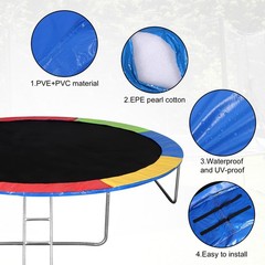 Trampoline Replacement Safety Pad, 14ft Trampoline Spring Protective Cover Ro…