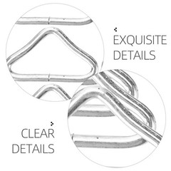 72 Pcs Metal Triangle Buckle Steel Replacement Trampoline Parts
