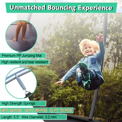 8FT 10FT 12FT Recreational Trampoline with Enclosure Net Combo Bounce Outdoor