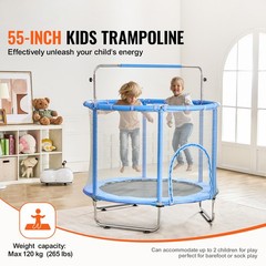 Uimoso 55″ Trampoline for Kids Mini Toddler Trampoline with Net Indoor Outdoor