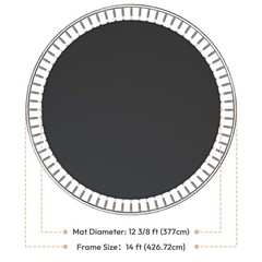 12′ 13′ 14′ 15′ Round Trampoline Mat Replacement 72-96 Rings 5.5″ 7″ 8.5″ Spring
