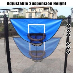 Trampoline Basketball Hoop, with Pump and 4 Mini Balls, Easy to Install, Univ…