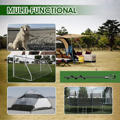 Ground Anchors Screw in 16Pcs, Trampoline Stakes Anchors with Straps Resistant H