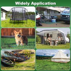 Ground Anchor Ground Anchor 45.7cm Ground Anchor Steel Ground Anchor Tent Heavy Duty T…
