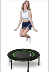Leaps & ReBounds Fitness Rebounder Trampoline, 40-Inch Green