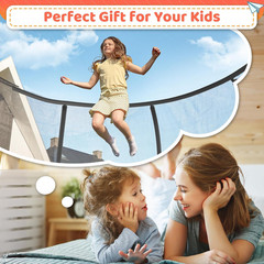 12 FT Outdoor Trampoline with Enclosed Net, 12FT Recreational Trampoline for Kid