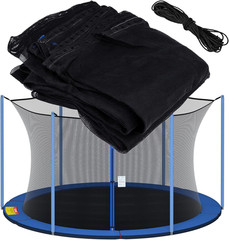 Trampoline Net Replacement for Straight Pole,12Ft 13Ft 14Ft 15Ft round Frame Saf