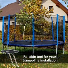 2 Pack Trampoline Spring Pull Hook Tool w/ Plastic Handle for Jumping Trampoline
