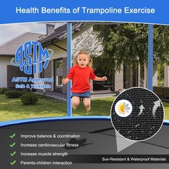 8/10/12/14/15/16FT Jumping Exercise Recreational Bounce Trampoline W/Safety Net