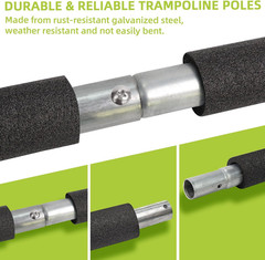 Trampoline Poles Replacement for Skywalker or Jumpzylla Trampoline Net | Galvani
