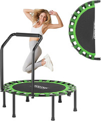 40/48″ Fitness Trampoline for Adult, Max Load 450 LBS, Foldable Mini Trampoline