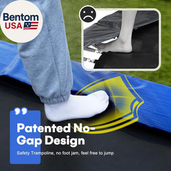 1800LBS Weight Capacity Rectangle Trampoline 10X17Ft 9X15FT 8X14FT Outdoor Squar