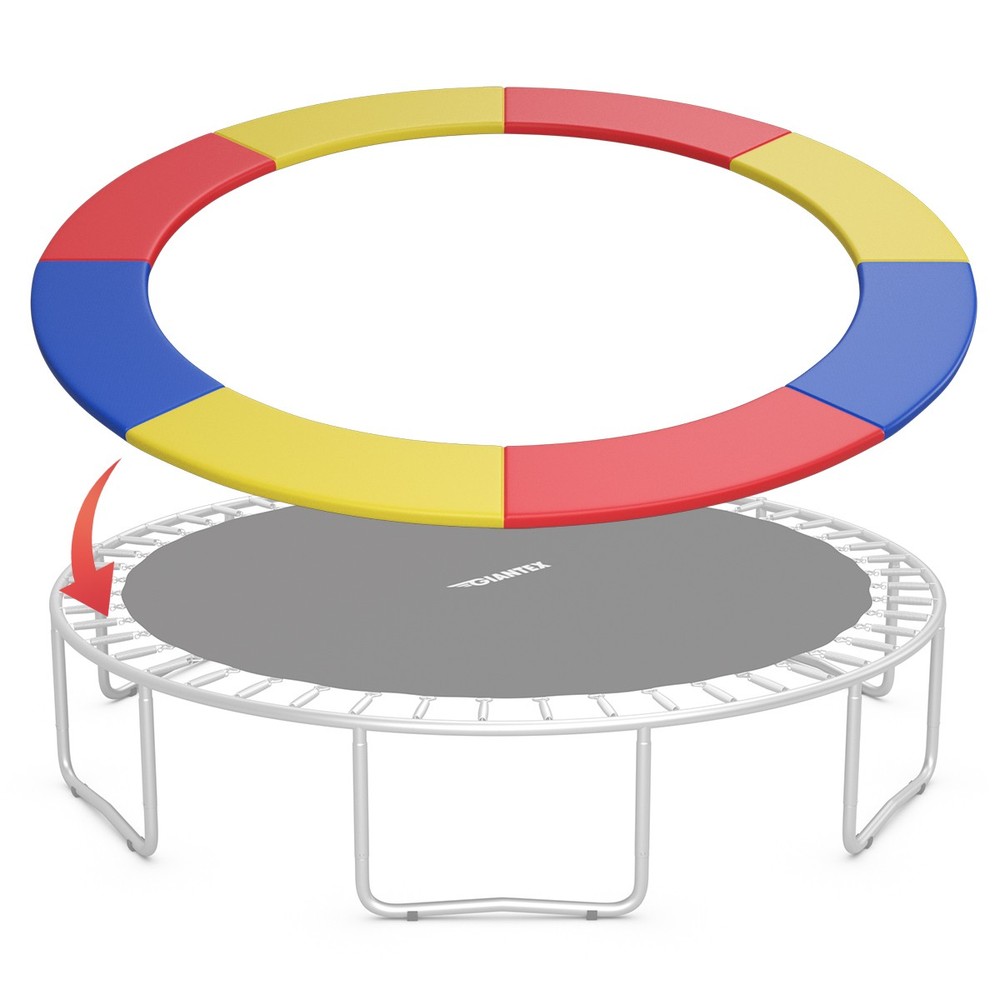 10FT Trampoline Replacement Safety Pad Bounce Frame Waterproof Spring Cover