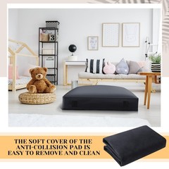 Durable Crash Pad Cover Replacement 5′ x 5′ or 3′ x 4′, Sensory Safe & Machine-W