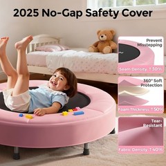 SP1 36” Kids Toddler Trampoline Indoor Foam Handle
