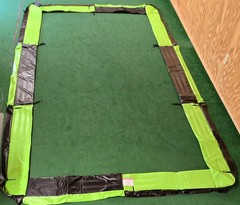 10×17 Trampoline Frame Pad – Fits Upper Bounce- 12″ Wide Safety Pad With Notches
